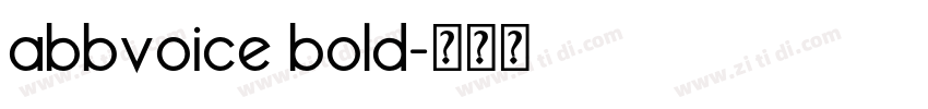 abbvoice bold字体转换